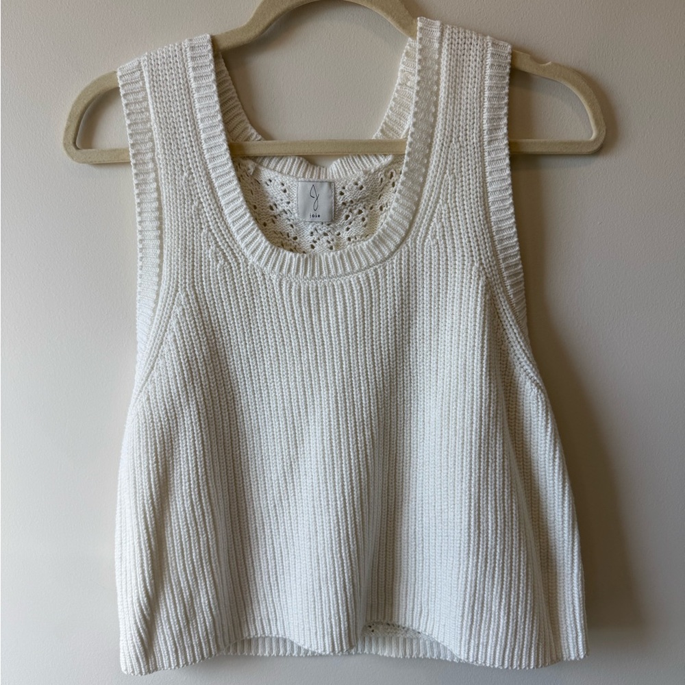 Joie Cream Knit Tank Top